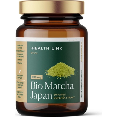 HEALTH LINK Matcha japan 500 mg BIO 60 kapslí