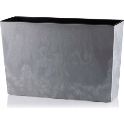 HowHomely Květináč plast šedý 19 x 56 x 36,2 cm