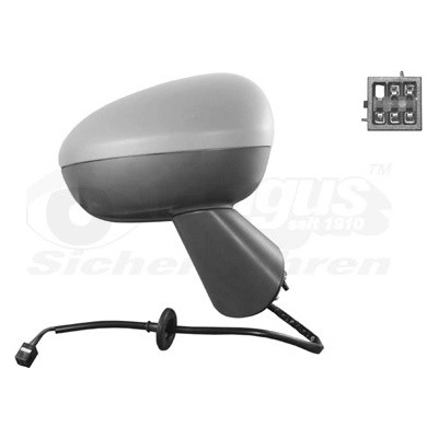 Vonkajżie spätné zrkadlo VAN WEZEL 3860808