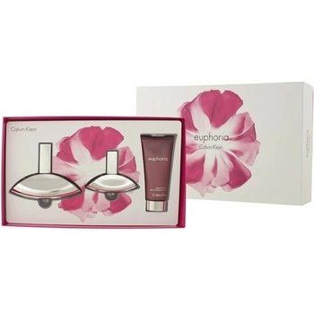 Calvin Klein Euphoria EDT 100 ml + EDT 30 ml + telové mlieko 100 ml darčeková sada