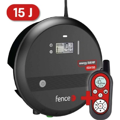 fencee Sada zdroje pro elektrický ohradník energy DUO RF EDX150 s dálkovým ovladačem