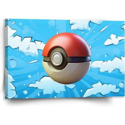 Sablio Obraz Pokemon ball Obloha - 120x80 cm