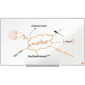 Nobo Магнитна бяла дъска Nobo Impression Pro 89x50cm с широко съотношение на страните 1915254 (1915254)