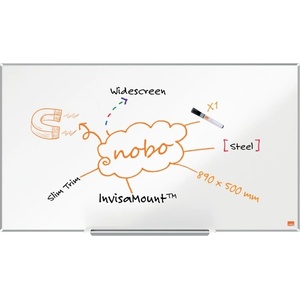 Nobo Магнитна бяла дъска Nobo Impression Pro 89x50cm с широко съотношение на страните 1915254 (1915254)