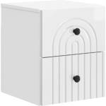 vidaXL Спален шкаф с монтаж на стена Бял гланц 33 x 34, 5 x 40 см (898133)