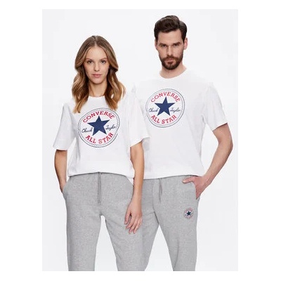 Converse Тишърт Unisex Go To All Star Patch 10025459-A03 Бял Standard Fit (Unisex Go To All Star Patch 10025459-A03)