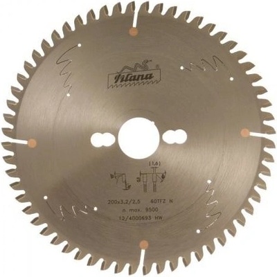 Pilana pilový kotouč pro řezání neželezných kovů a plastů 5387 11 TFZ N 200x3,2 / 2,5x30 60