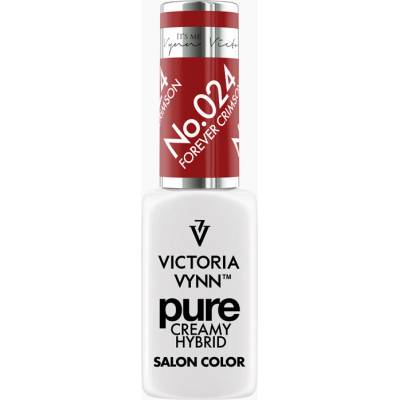 VICTORIA VYNN Hybridní gel lak PURE CREAMY HYBRID 024 Forever Crimson 8 ml