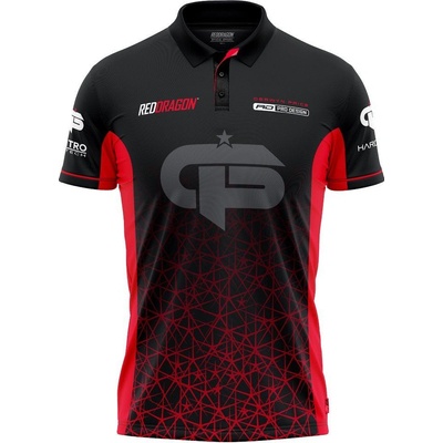 Reddragon Originální dres Red Dragon Gerwyn Price Iceman Inferno Tour červený