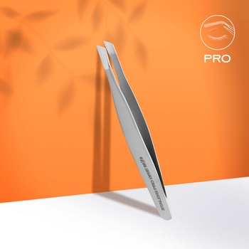 STALEKS Пинсета за вежди скосена Expert 20 Type 3 (TE-20/3)