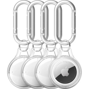 Ringke Комплект от 4 броя поликарбонатни кейса за Apple AirTag - Ringke Slim Apple AirTag Case 4 Pack (прозрачен) (RGK1418)