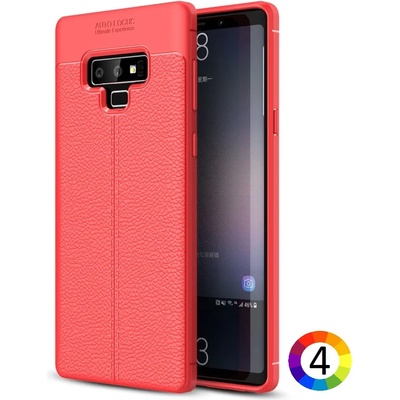 Samsung Galaxy Note9 / Note 9 Удароустойчив Litchi Skin Калъф и Протектор