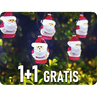 Aigostar LED solárna reťaz SANTA 3,8m 10XSANTA 2 módy IP44 5500K-6500K 102704VRK