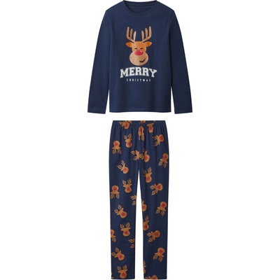 Esmara vánoční pyžamo navy modrá