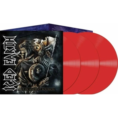 ICED EARTH - LIVE IN ANCIENT KOURION RED VINYL 3 LUXURIOUS TRIPLE GATEFOLD LP