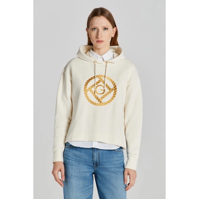 Gant D2. Rope Icon Hoodie biela