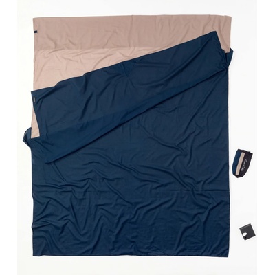 Cocoon Вътрешен чувал Cocoon Travelsheet Doublesize Egyptian Cotton Travel sleeping bag - Khaki / Tuareg - размер 220 x 176 cm (515-0082-0211)