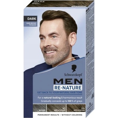 Schwarzkopf Men Re-Nature Dark barva na vlasy pro muže tmavě hnědá