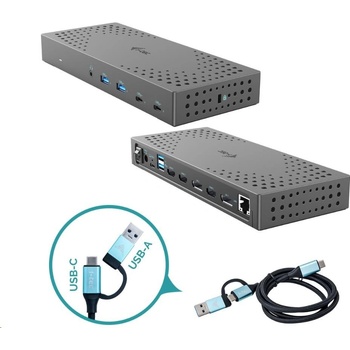 i-Tec USB 3.0 / USB-C / Thunderbolt 3, 3x 4K Docking Station + Power Delivery 85W CATRIPLE4KDOCKPD2