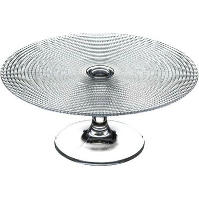Pasabahce Servírovací podnos na nôžke 28 cm Patisserie Transparent