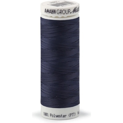Prima-obchod Polyesterové elastické nitě Seraflex Mettler návin 130 m, barva 0825 modrá tmavá