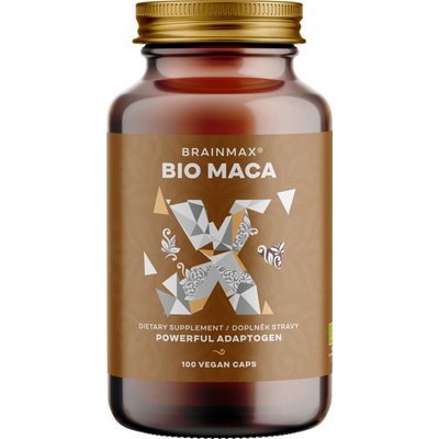 BrainMax BIO Maca 740 mg 100 rostlinných kapslí