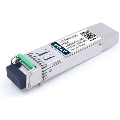 Atop technology Atop APSPB23B33IDL20, 20 км SFP+ модул по едно влакно, 1270-1330 nm, 10 Гигабита, industrial type (APSPB23B33IDL20)