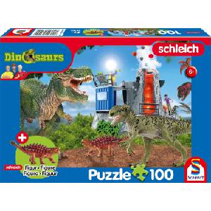 Schmidt Spiele Детски пъзел Schmidt от 100 части - Динозаври от праисторически времена (56462) - ozone