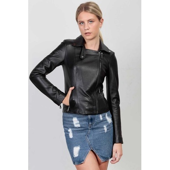 Leonardo Дамско кожено яке - Черно 987703 #266691 (266691_Черно)