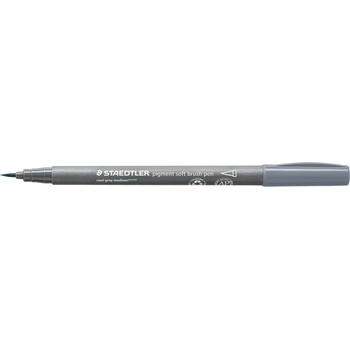 Image 1 of STAEDTLER Флумастер Staedtler Pigment soft Brush 372, сив 87 (31658-А-СИВ 87)