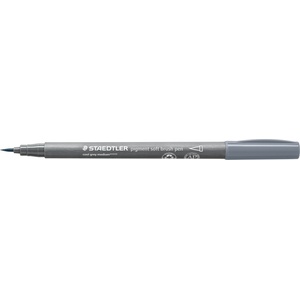 STAEDTLER Флумастер Staedtler Pigment soft Brush 372, сив 87 (31658-А-СИВ 87)