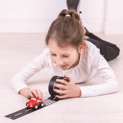 Bigjigs Lepiaca páska cesta s autíčkom