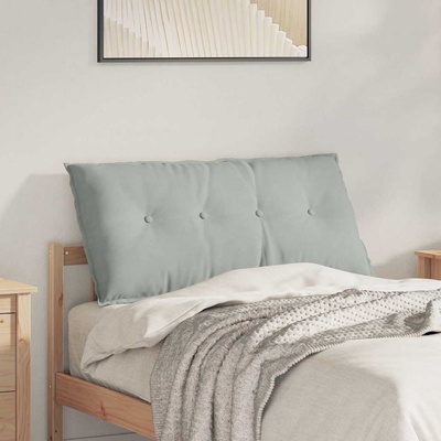 vidaXL Възглавница за гръб Светлосиво 100 x 50 cm Кордюрова тъкан (42014761)