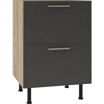 ЕВРОМАР Долен кухненски шкаф sky loft Т2 Н80/87 с две чекмеджета