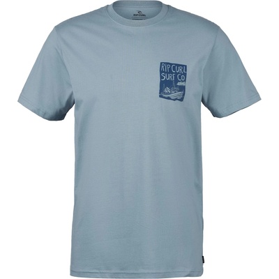 Rip Curl Мъжка тениска Rip Curl Keep On Trucking S/S Tee T-shirt - Faded Denim (216-7703-0214)