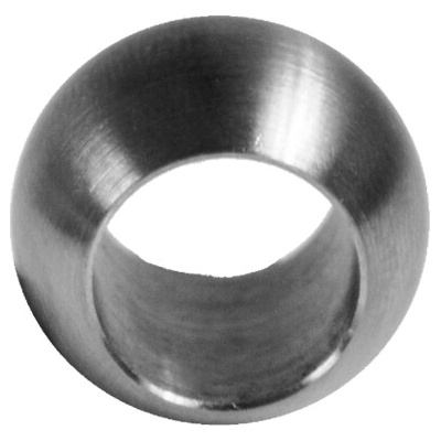 Koule průchozí ø 20 mm na trubku ø 12 mm, broušená AISI 304