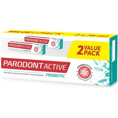 Комплект Пасти за зъби Parodont Active Prebiotic 2 БР Х 75 ML (a-2000-001177_1)