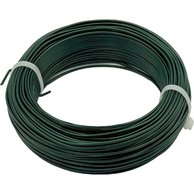 Vázací drát poplastovaný (PVC) ZELENÝ 1,4/2,0 mm, délka 50 m