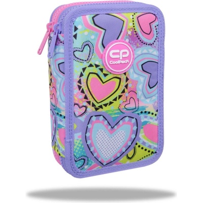 COOLPACK Ученически несесер с пособия Coolpack Jumper 2 Pastel Hearts (F066832)