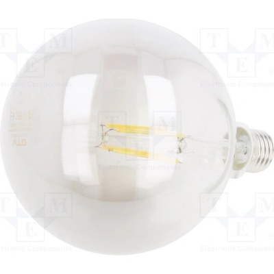 GTV Poland LD-G125FPE8-30 Žárovka LED šedá E27 230VAC 8W 360° 2700K