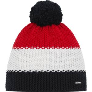 Eisbär Зимна шапка (beanie) Eisbär Star Pompon Beanie - Black / White / Ketchup - размер One Size (904-5501-0311)