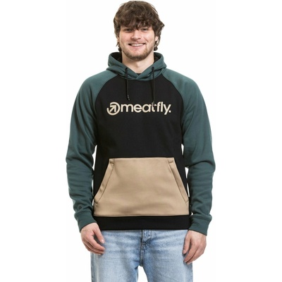 Meatfly technická mikina Gravel Black Safari | Černá