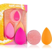 Beautyblender Main Squeeze Beautyblender houbička na make-up 2 ks + BlenderCleanser tuhý čistič na make-up houbičky a štětce 1 ks