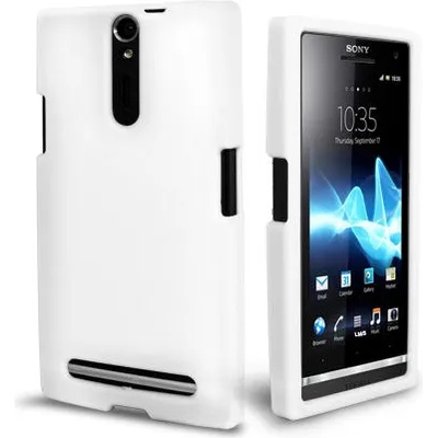 Sony Xperia S Силиконов Калъф Бял + Протектор