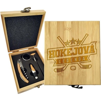 Sablio Dárková sada na víno Hokejová legenda: 147×168×49 mm