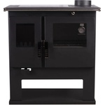 VERSO CS inox ceramic black right Камини