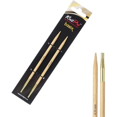 Vymeniteľné drevené kruhové ihlice Knitpro Basix Birch 4,5 mm