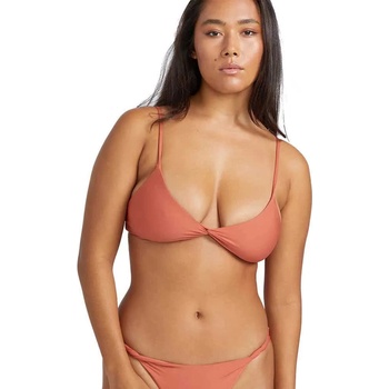 Volcom Simply Seamless bikini top - Orange (Rosewood)