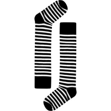 Design Trendy pruhované podkolenky bil