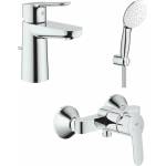 GROHE Смесител за мивка Grohe BauEdge с душ слушалка Tempesta, гланциран хром (11292603)